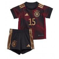 Fotballdrakt Barn Tyskland Niklas Sule #15 Bortedraktsett VM 2022 Kortermet (+ Korte bukser)